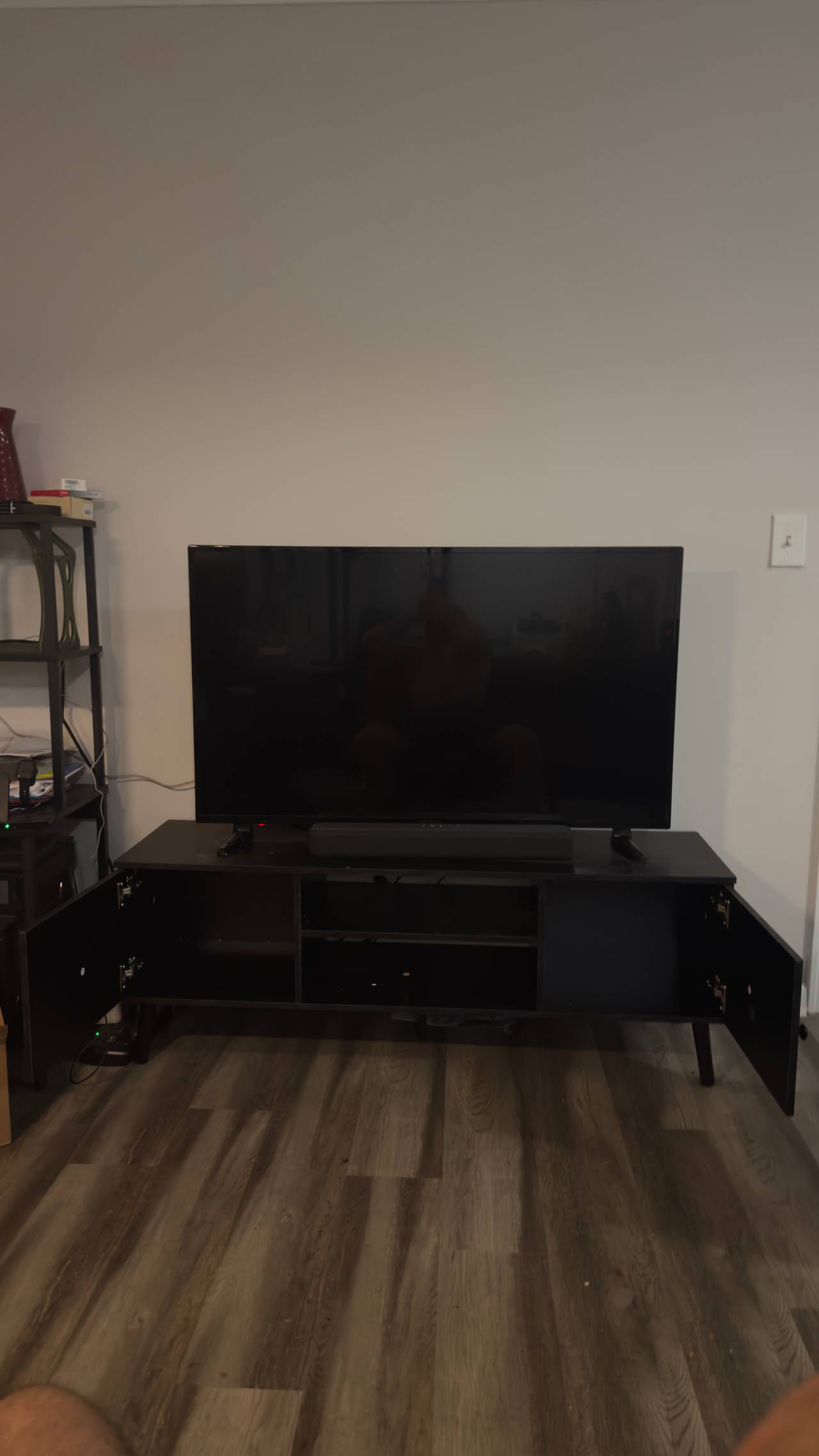 Mainstays Mid-Century entertainment center