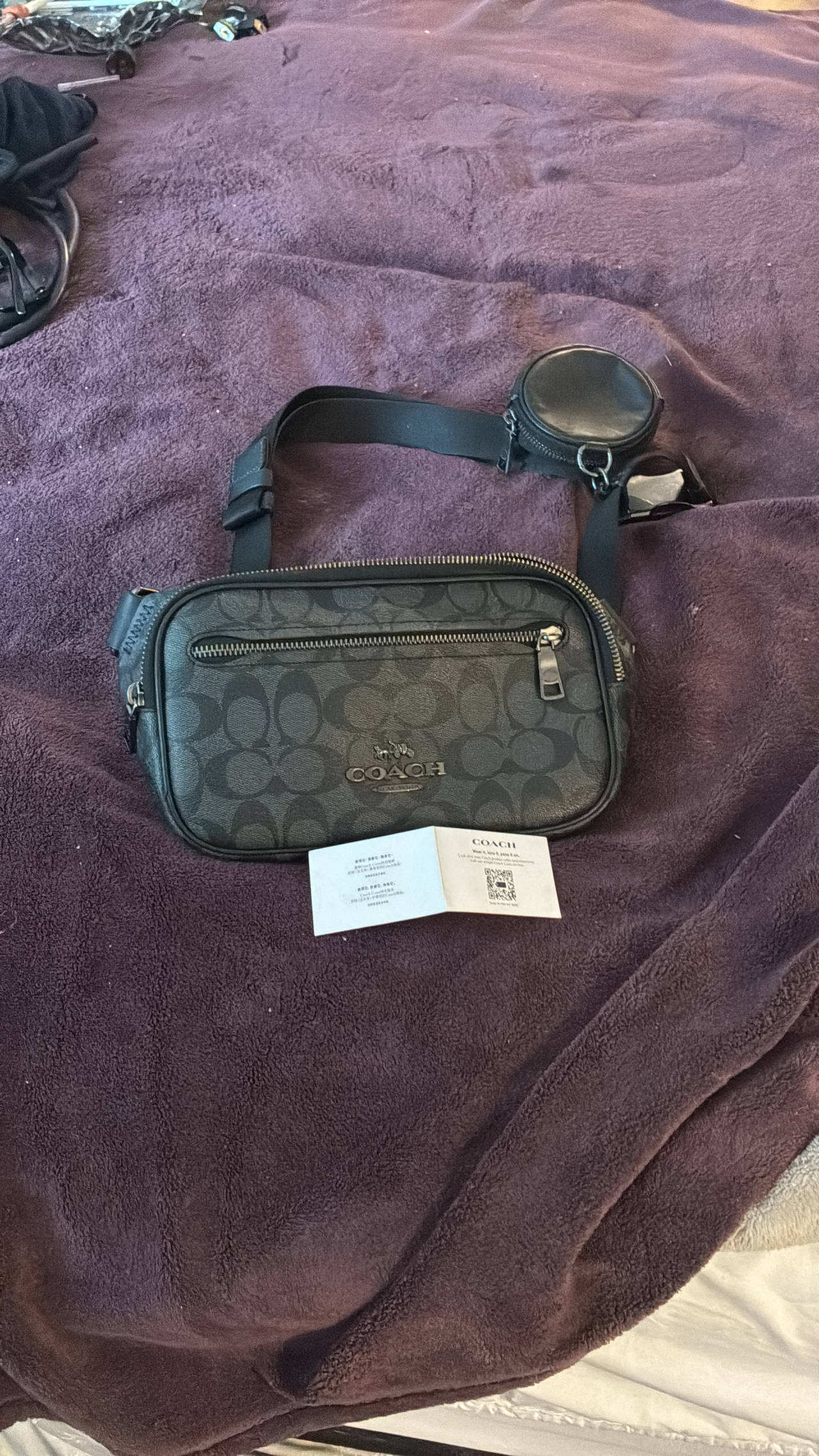 Coach Charter Belt Bag 7 in Signature Canvas with Hybrid Pouch