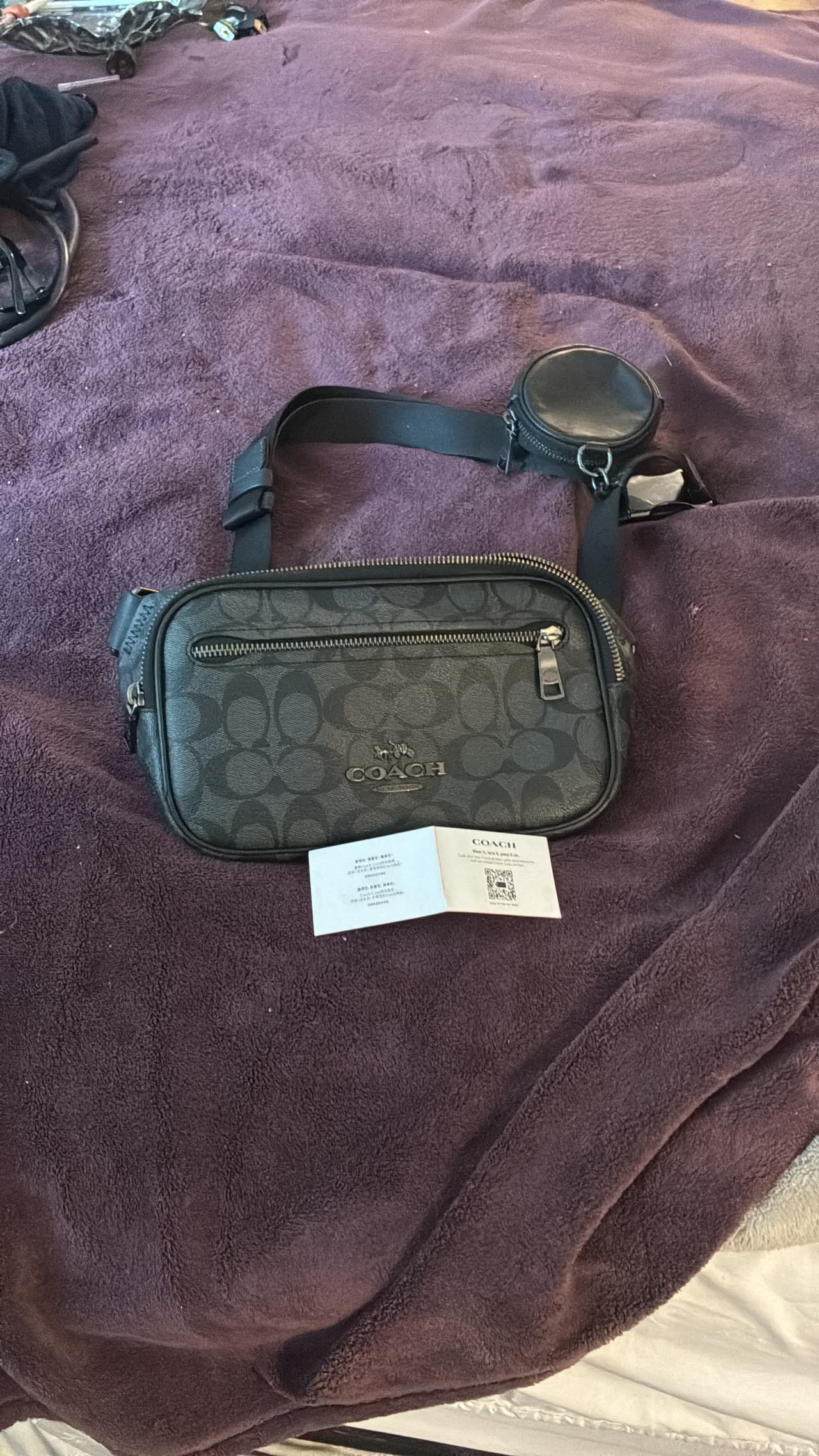 Coach Charter Belt Bag 7 in Signature Canvas with Hybrid Pouch