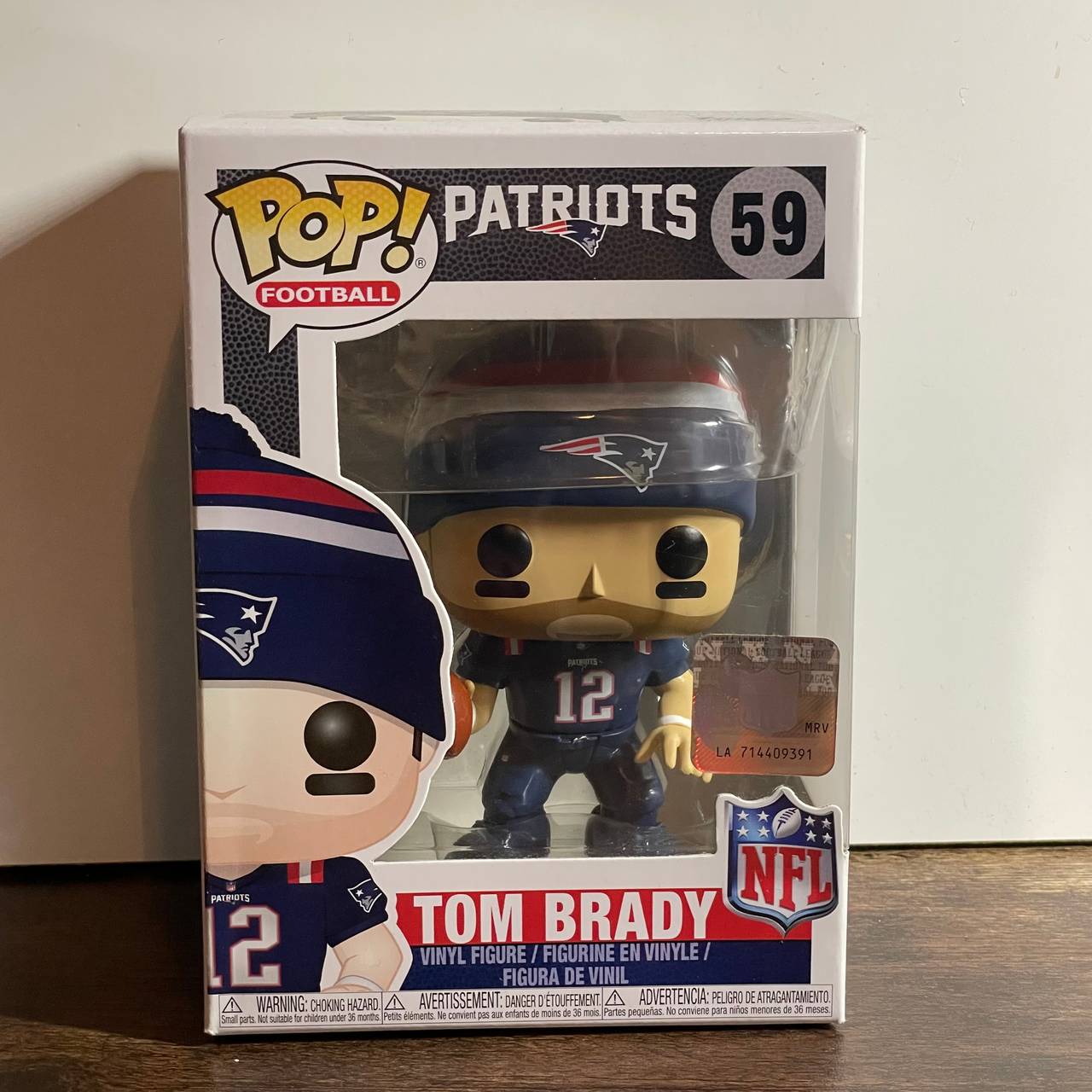 Funko Pop! NFL: Tom Brady (Patriots) #59