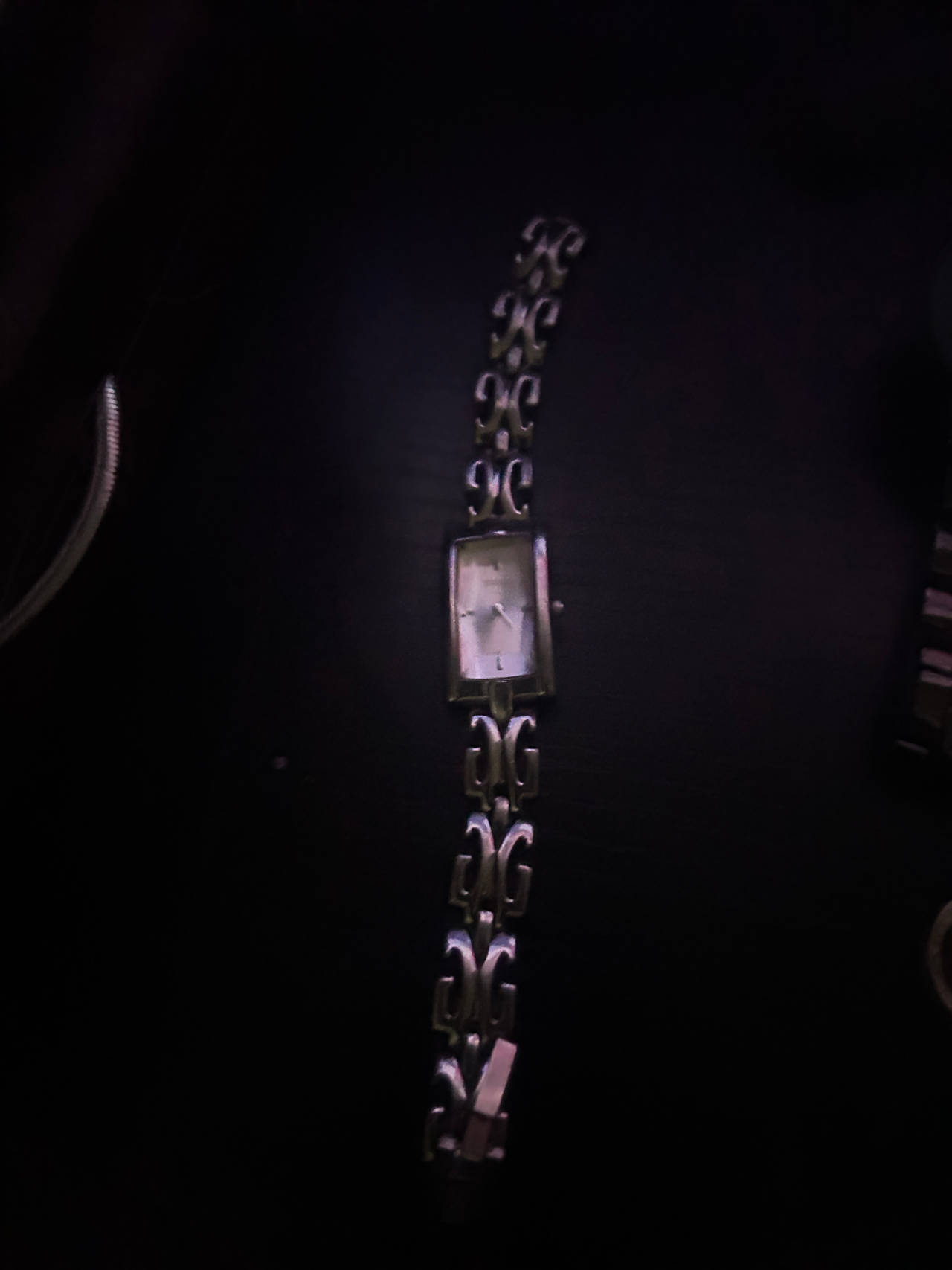 Guess Women's Silver Tone Open Link Bracelet Watch