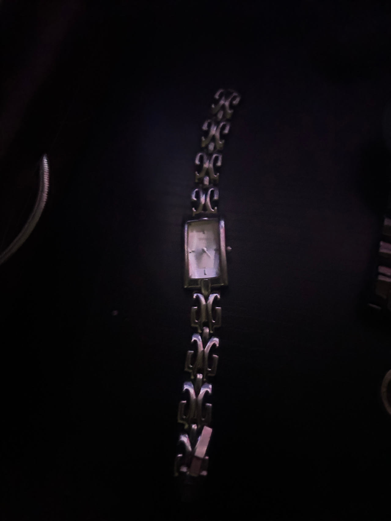Guess Women's Silver Tone Open Link Bracelet Watch