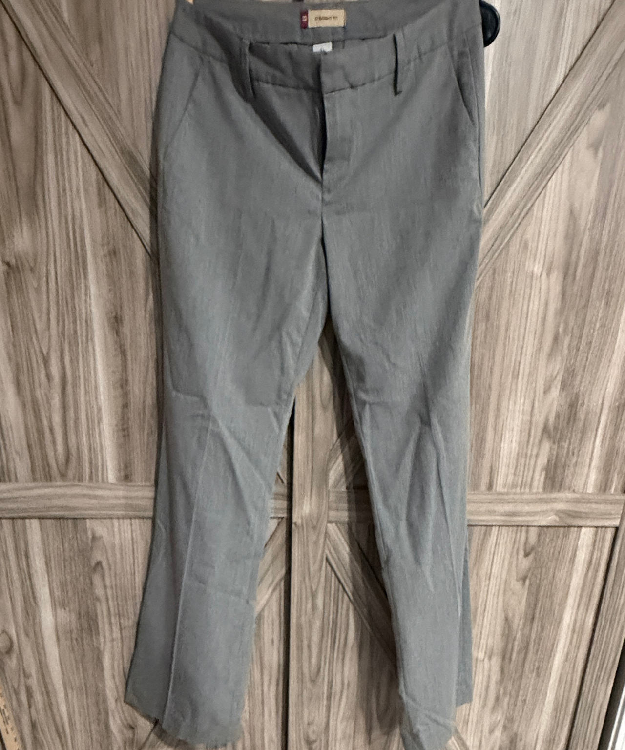 Gap Grey Pixie Straight-Leg Pants size 6L Long