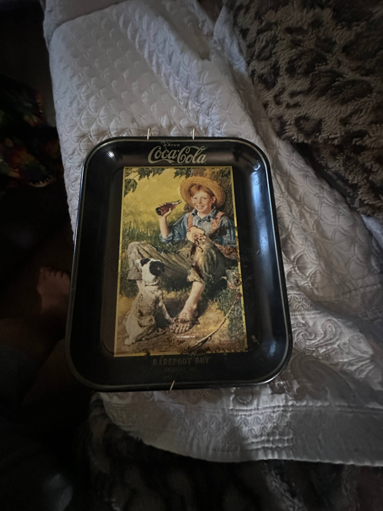 Coca-Cola Barefoot Boy Serving Tray