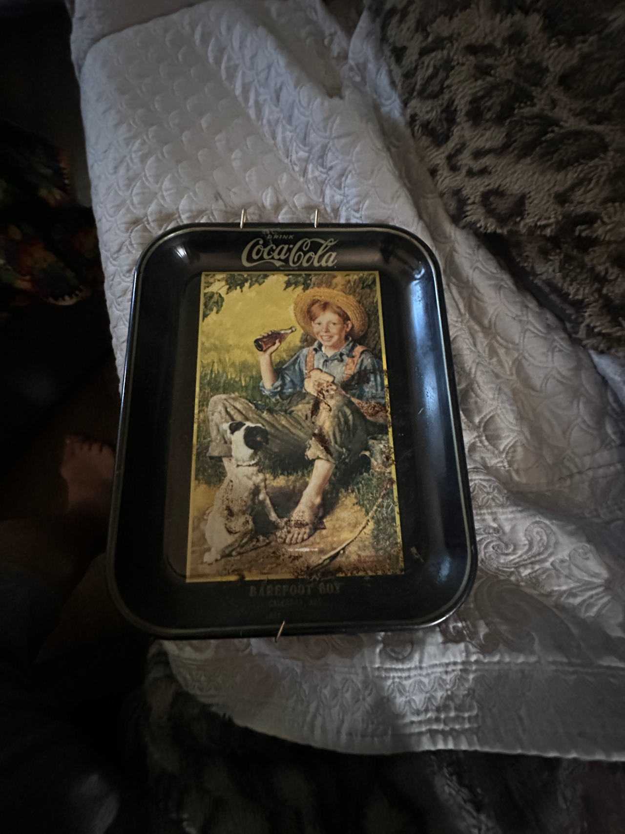 Coca-Cola Barefoot Boy Serving Tray
