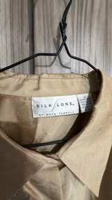 Silk Lore by Beth Terrell 100% Silk Button Down Shirt 3X - Image 3