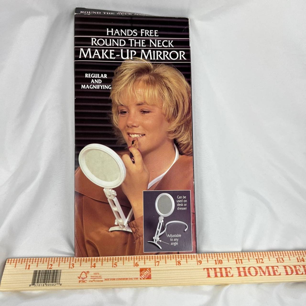 Vintage Hands Free Round The Neck Makeup Mirror Retro Vanity Beauty Tool
