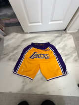 Just Don Los Angeles Lakers Basketball Shorts - Image 1