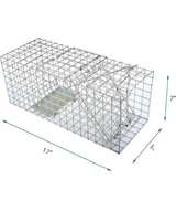 Heavy-duty squirrel trap for live animals (no assembly required), 17 x 7 x 7 inc - Image 2