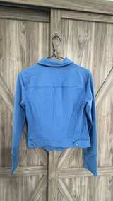 H by Halston Blue Moto Jacket women’s size 4 - Image 5