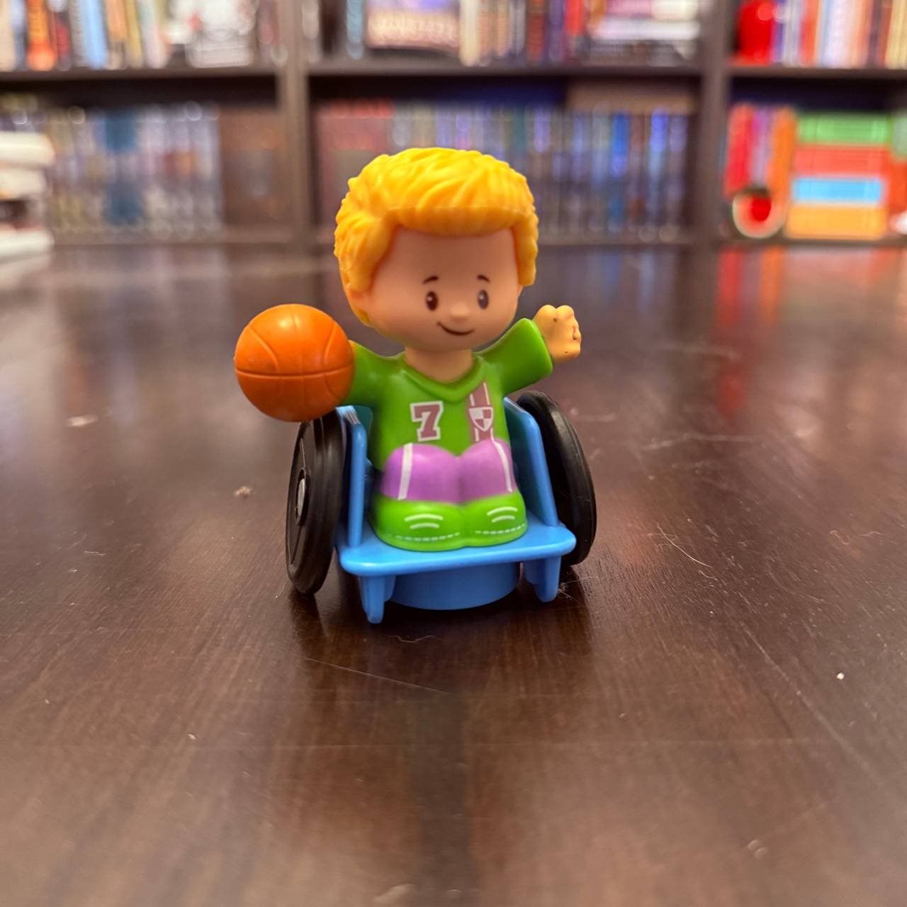 Fisher-Price Little People Josh in Wheelchair Basketball Player Figure