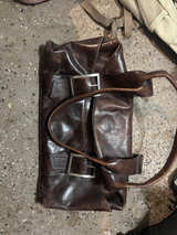Kenneth Cole Brown Leather Tote Bag - Image 1