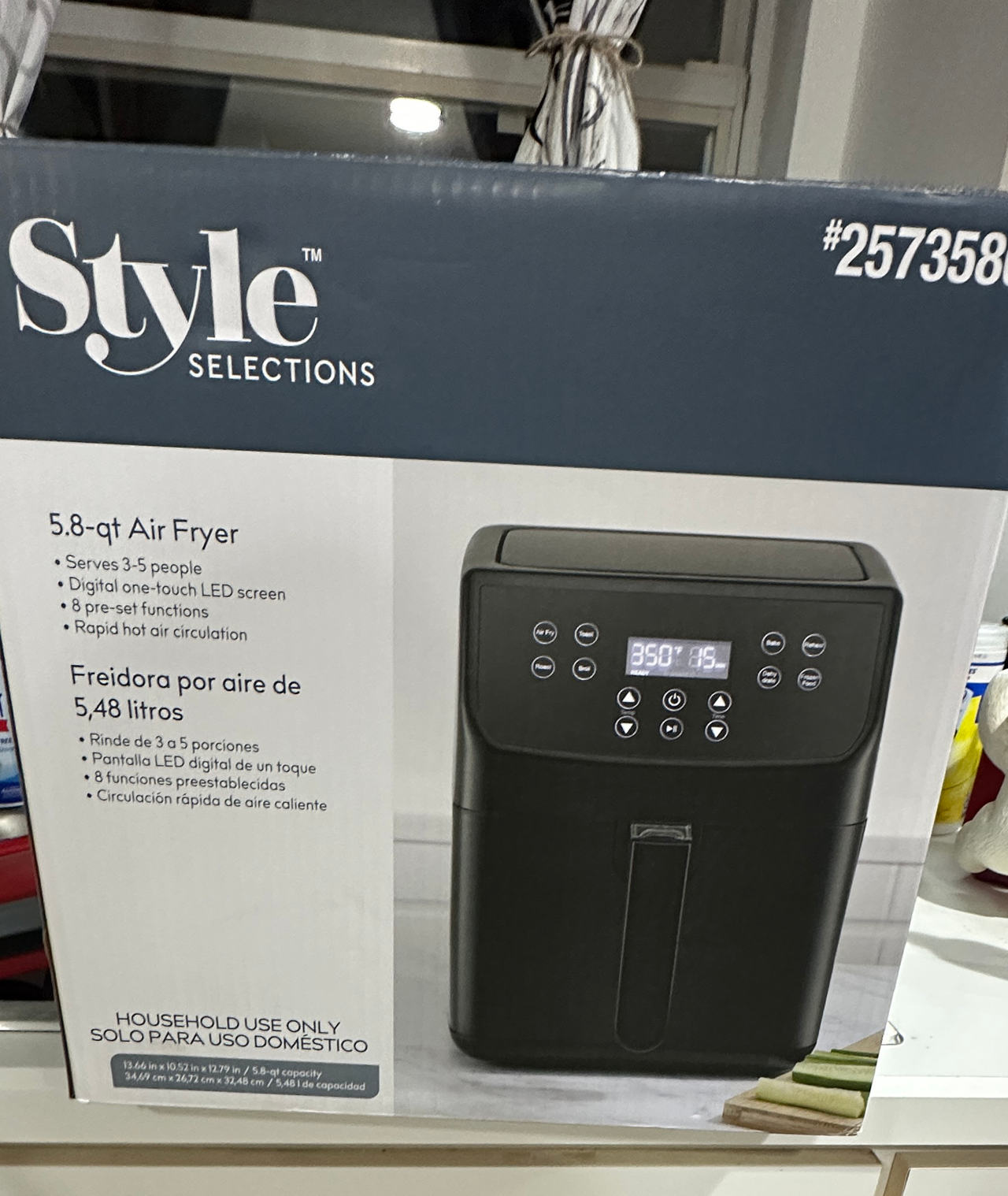 Style Selections 5.8-qt Digital Air Fryer