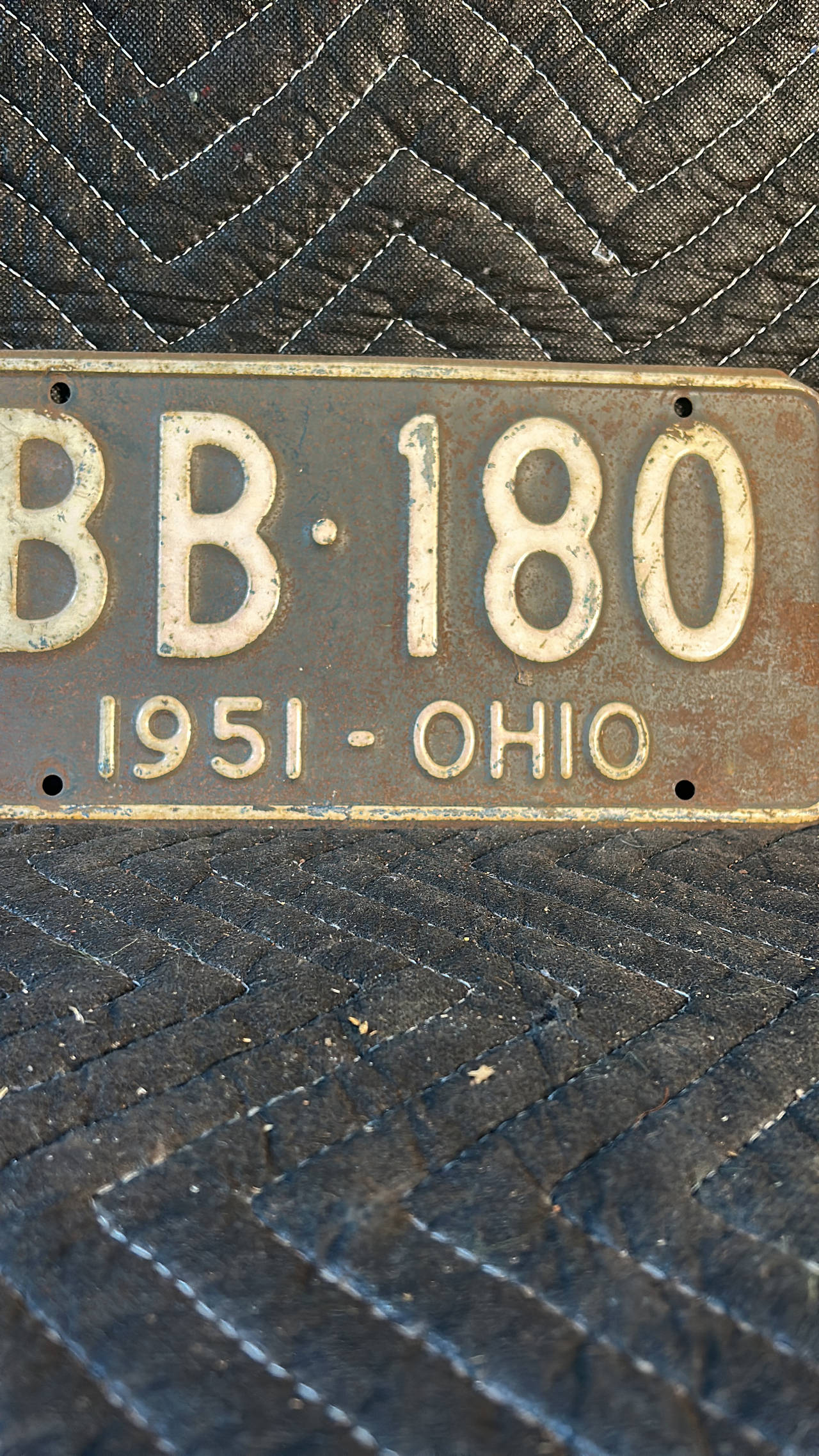 1951 Ohio License Plate