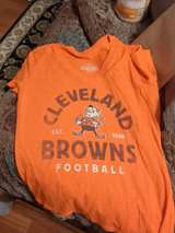 Cleveland Browns Women's Brownie the Elf V-Neck T-Shirt - Image 2