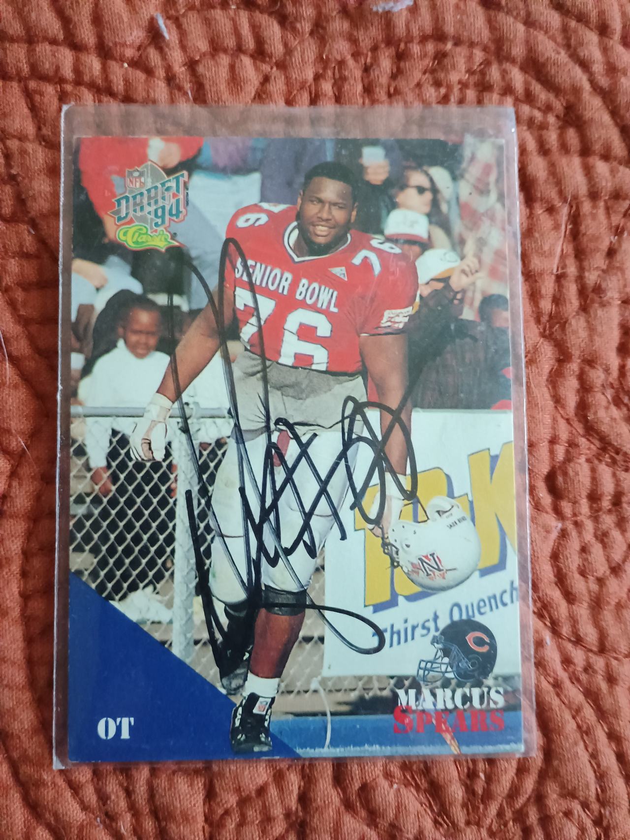 1994 Classic Draft '94 Marcus Spears Autographed Card