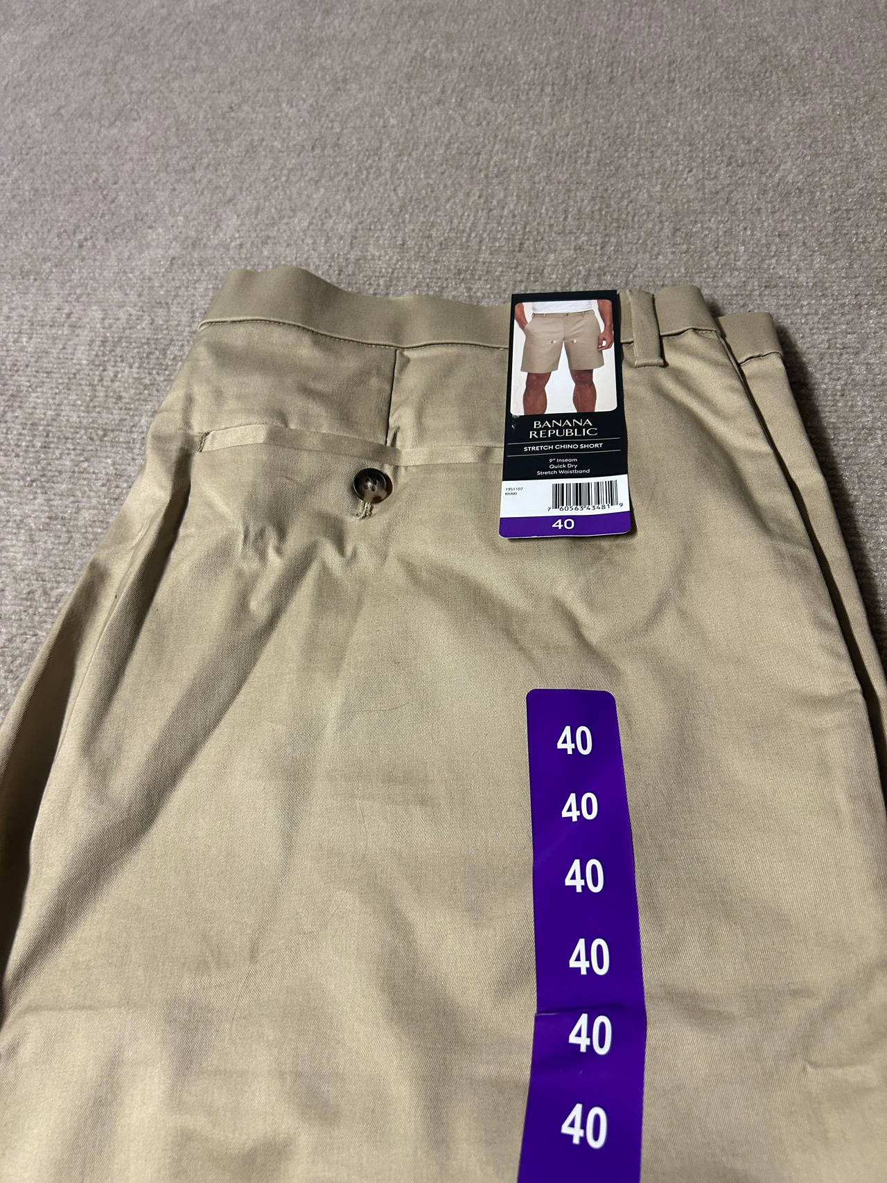 Banana Republic Men's 9" Classic Stretch Chino Short