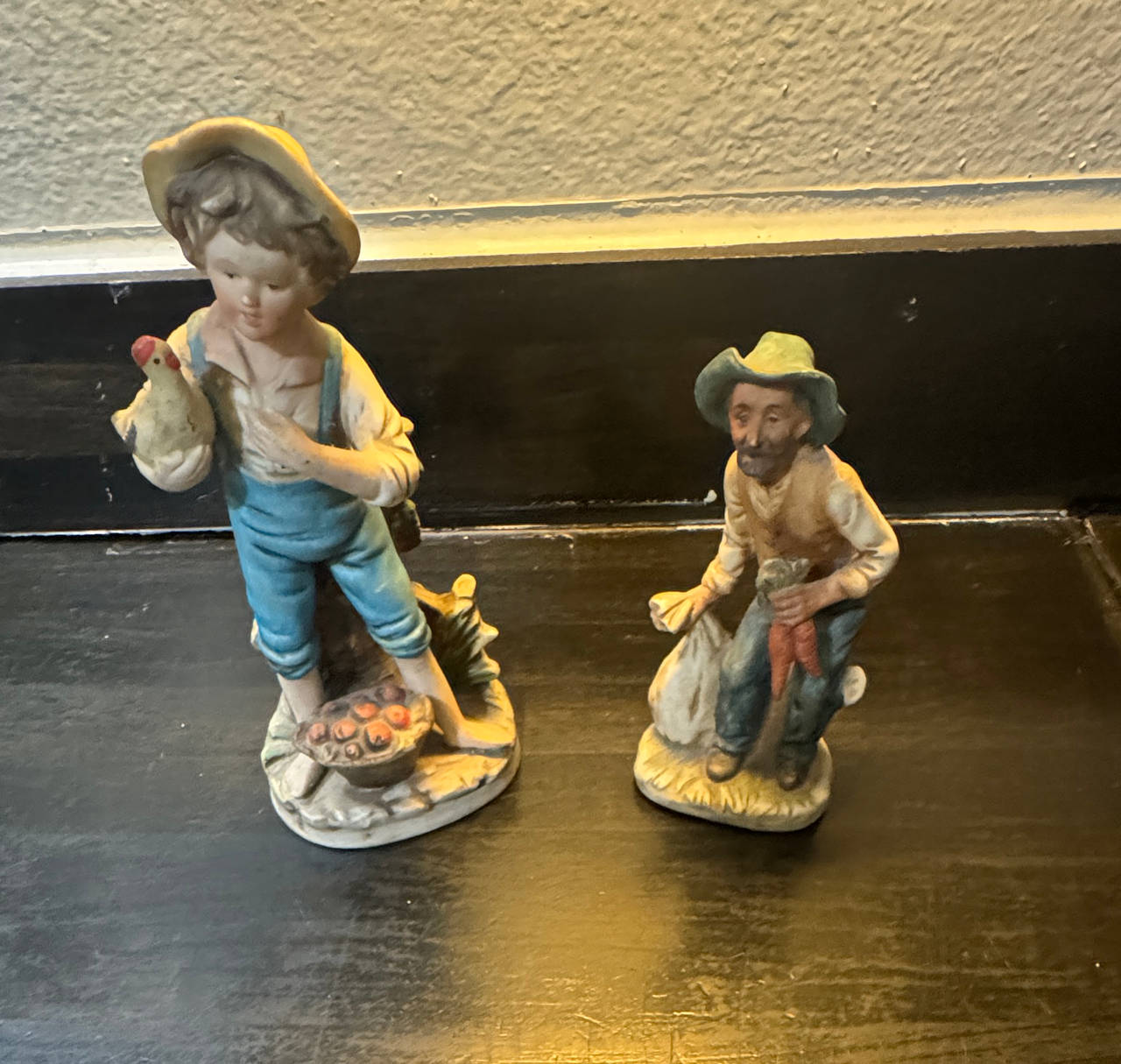Vintage Porcelain Farm Figurines Set