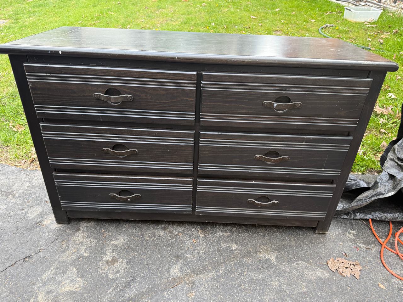 6-Drawer Wood Dresser