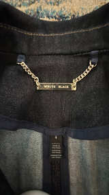 White House Black Market Women's Black Velvet Blazer - Image 2