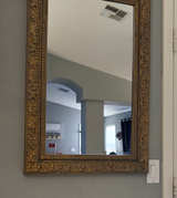 Ornate Gold Leaf and Acorn Wall Mirror - Image 1