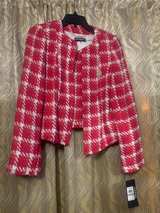 Karl Lagerfeld Paris Tweed Plaid Jacket - Image 2