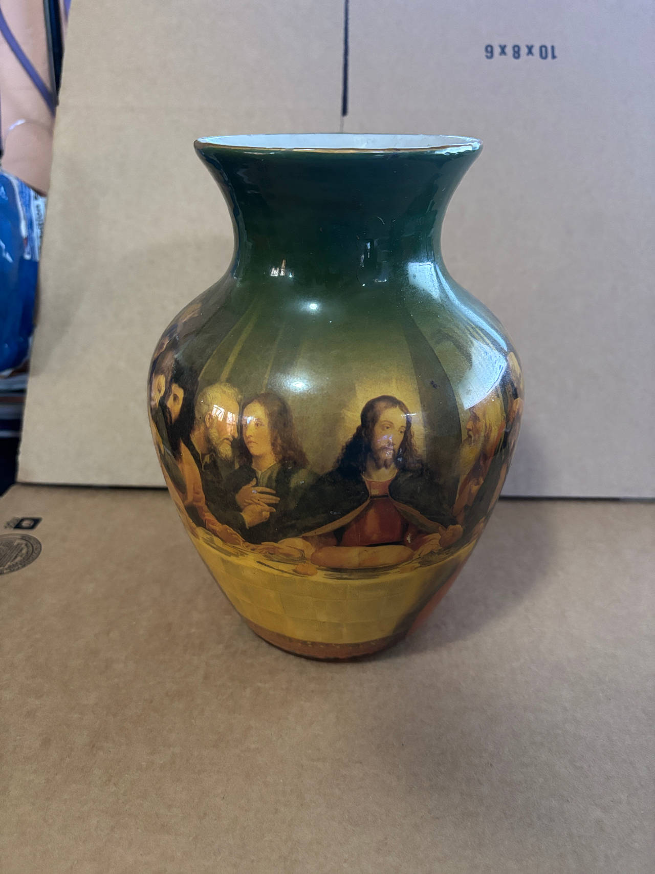 Hand-Painted Ceramic Vase