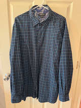 Claiborne Men's Stretch Checkered Button Down Shirt 2XL - Image 1
