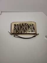 Michael Kors Jet Set Travel Continental Wristlet Wallet Gold - Image 1