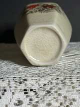 This is a Vintage Japanese Porcelain Bud Vase featuring a Hexagonal Shape. - Image 3