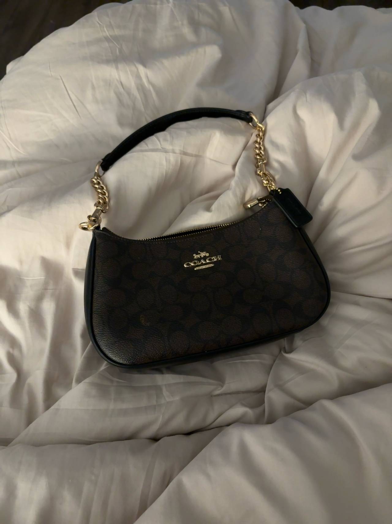 Coach Teri Shoulder Bag Signature Canvas
