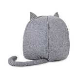 EveryYay Gray Fleece Enclosed Cat Bed - Image 2