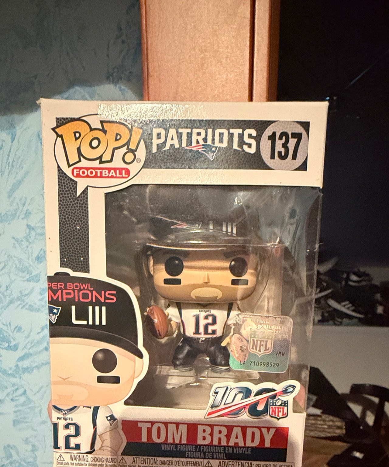Funko Pop! Football NFL 100 Tom Brady #137 Super Bowl LIII Champions