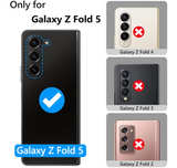 GBEE for Samsung Galaxy Z Fold 5 Case with Kickstand & Screen Protector & Card - Image 4