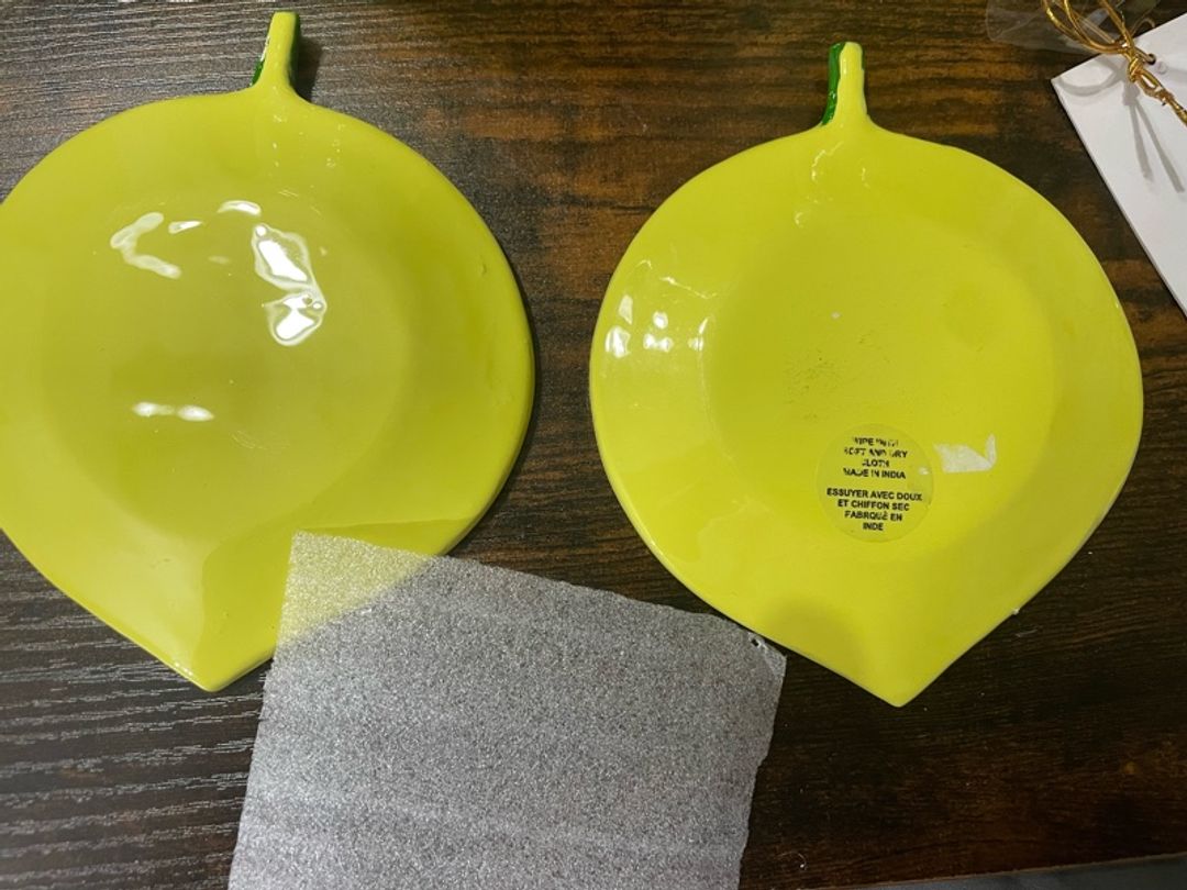 Lemon Shaped Ceramic plate
