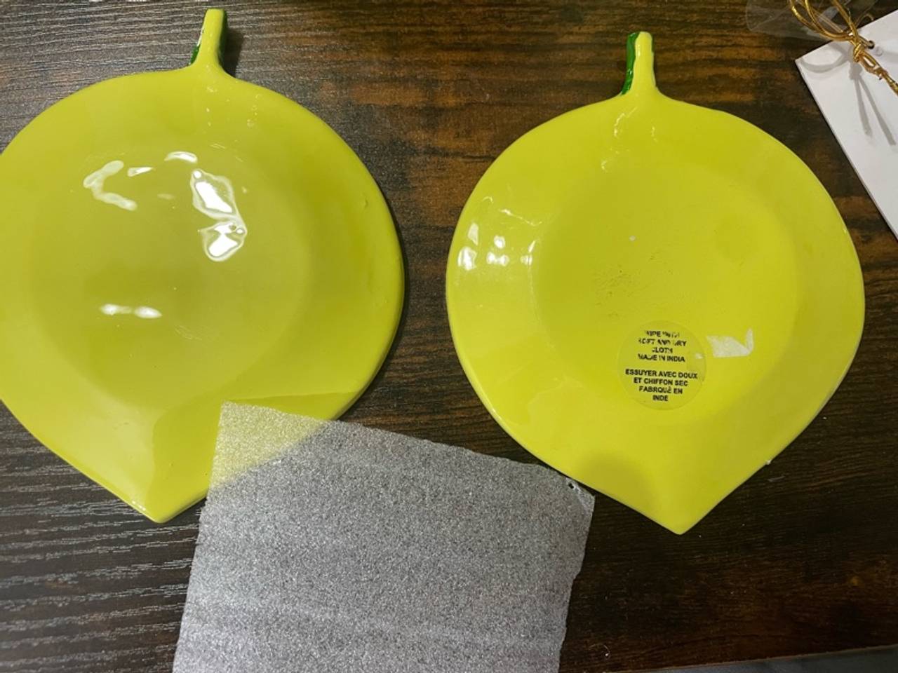 Lemon Shaped Ceramic plate