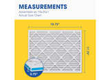 Aerostar 18x20x1 MERV 11 Air Filter, 6 Count, ACTUAL SIZE (17.50 x 19.50 x 0.75) - Image 5