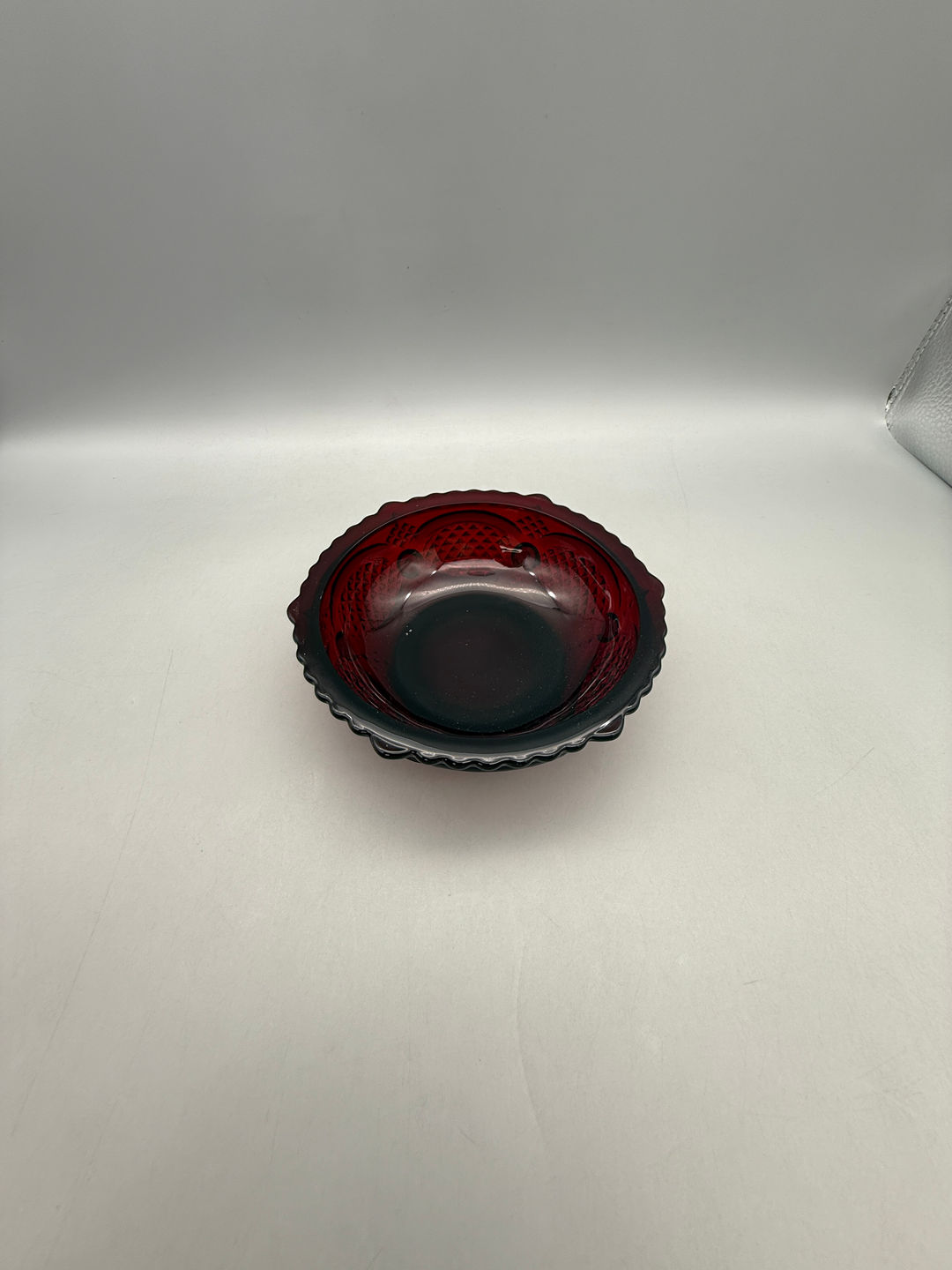 Ruby Red Glass Bowl