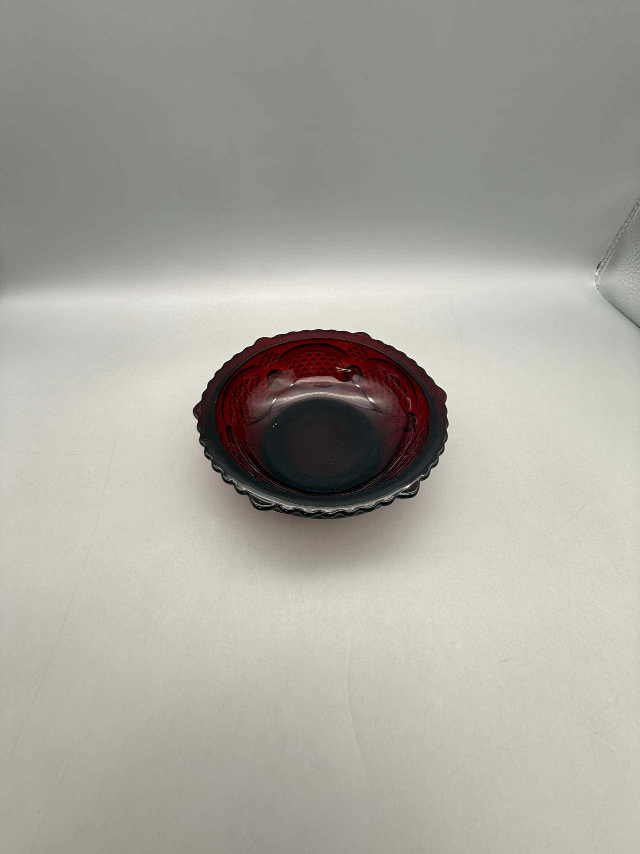 Ruby Red Glass Bowl