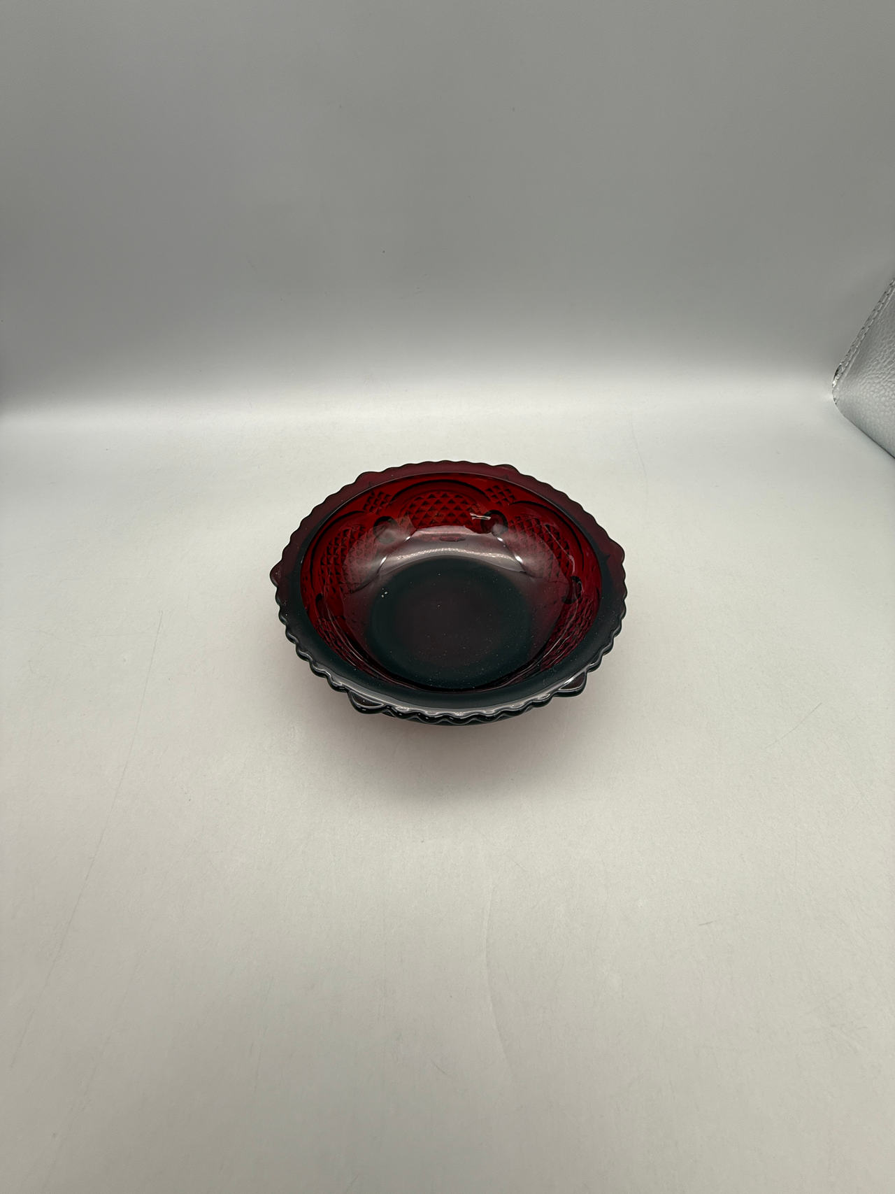 Ruby Red Glass Bowl