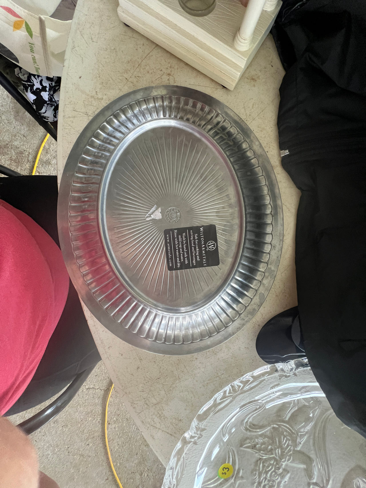 Wilton Armetale Fluted Oval Serving Tray