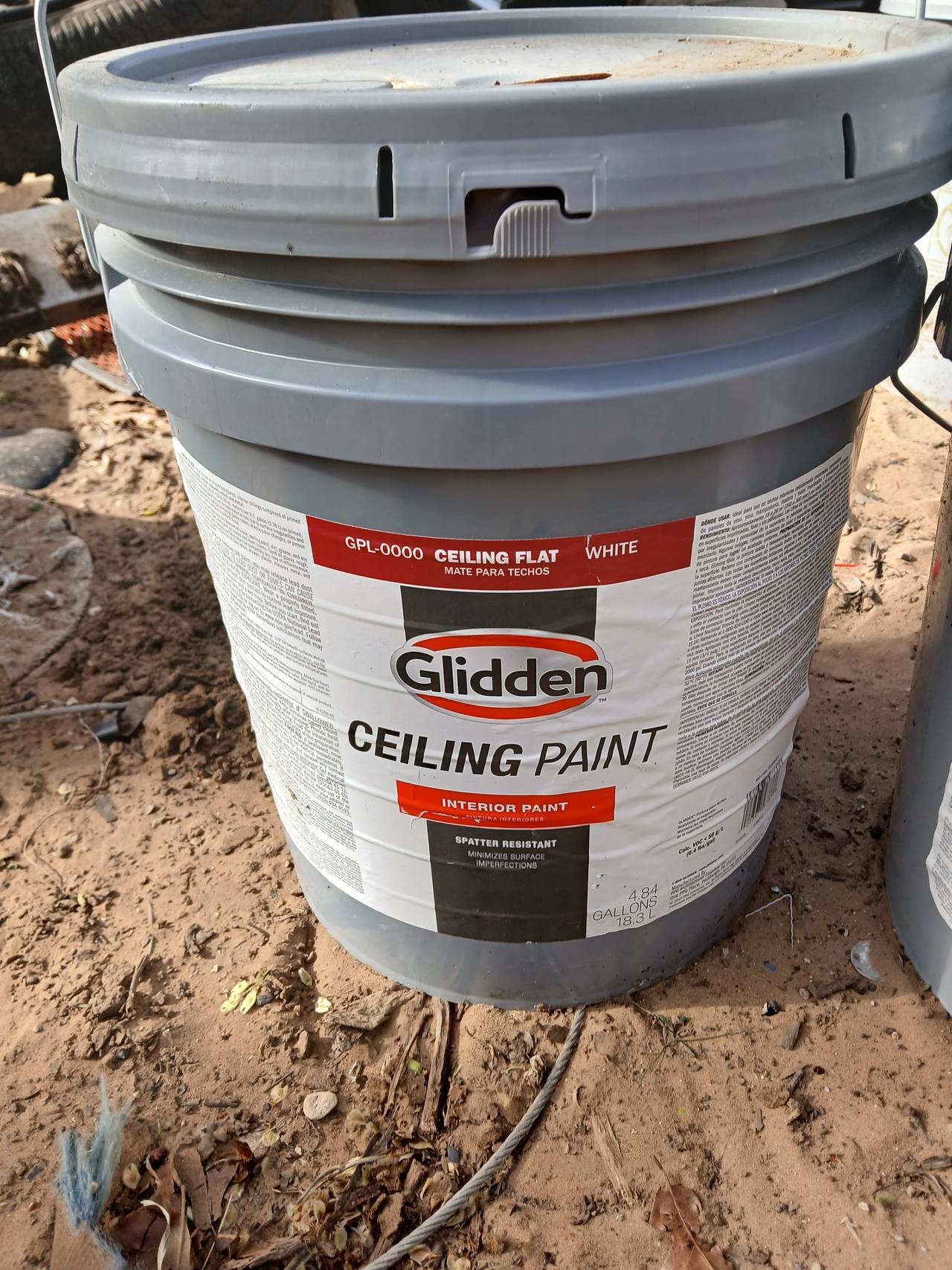 Glidden Ceiling Paint Flat White 5 Gallon