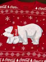 Coca-Cola Polar Bear Holiday Sweatshirt XS Light no longer works - Image 7