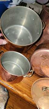 Vintage Copper Cookware Set - Image 5