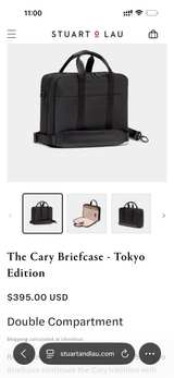 Stuart & Lau Cary Briefcase Tokyo Edition Double Black - Image 1