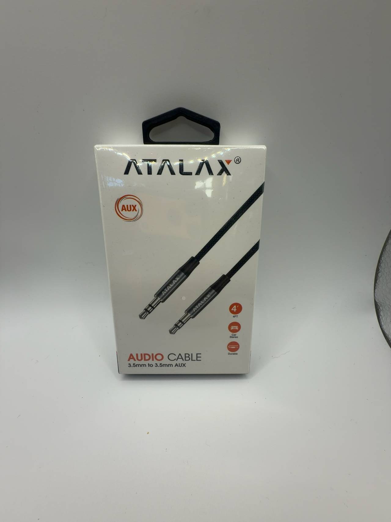 3.5mm Male-to-Male Audio Aux Cable Black