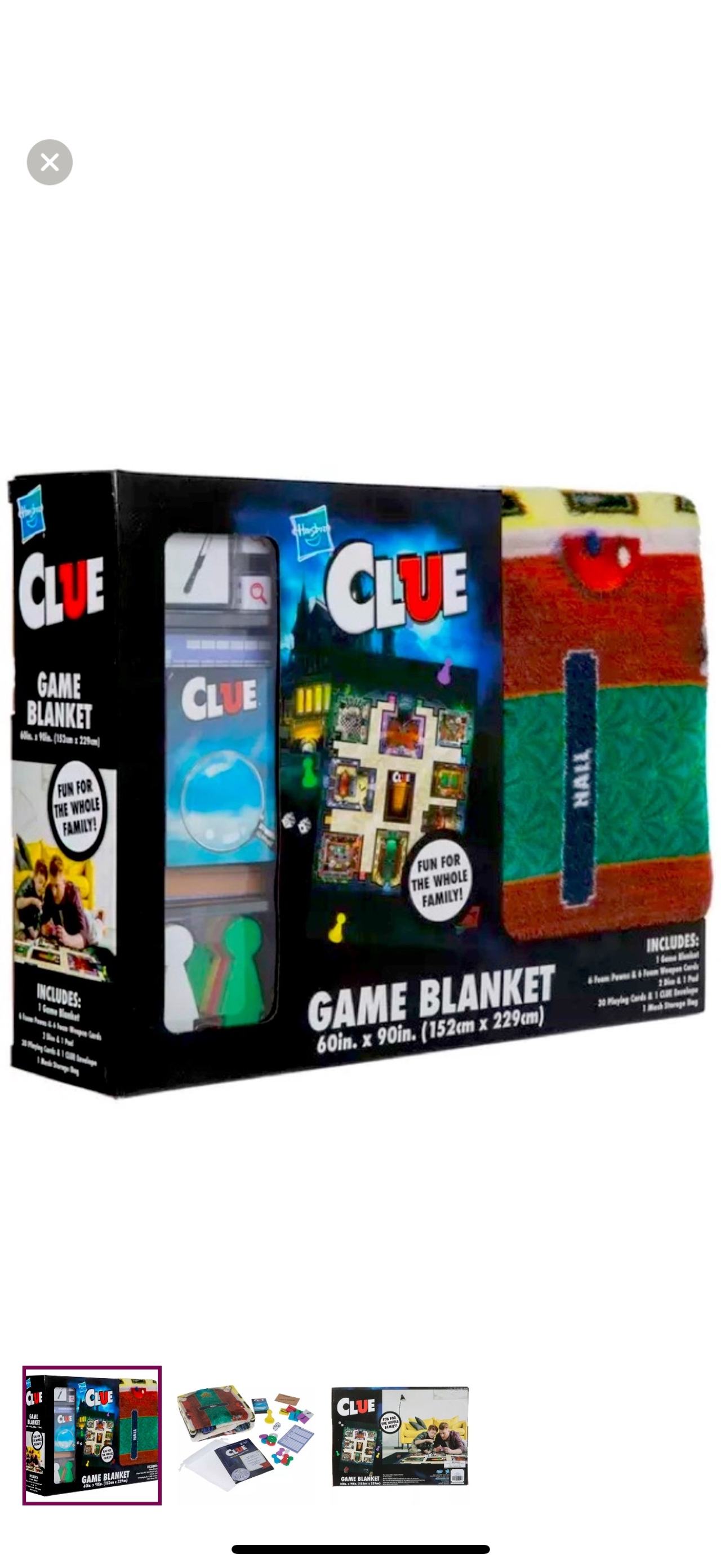 Hasbro Clue Game Blanket