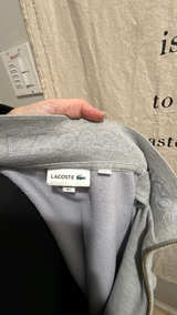 Lacoste Men's Stand-Up Collar Piqué Fleece Jacket Grey - Image 4
