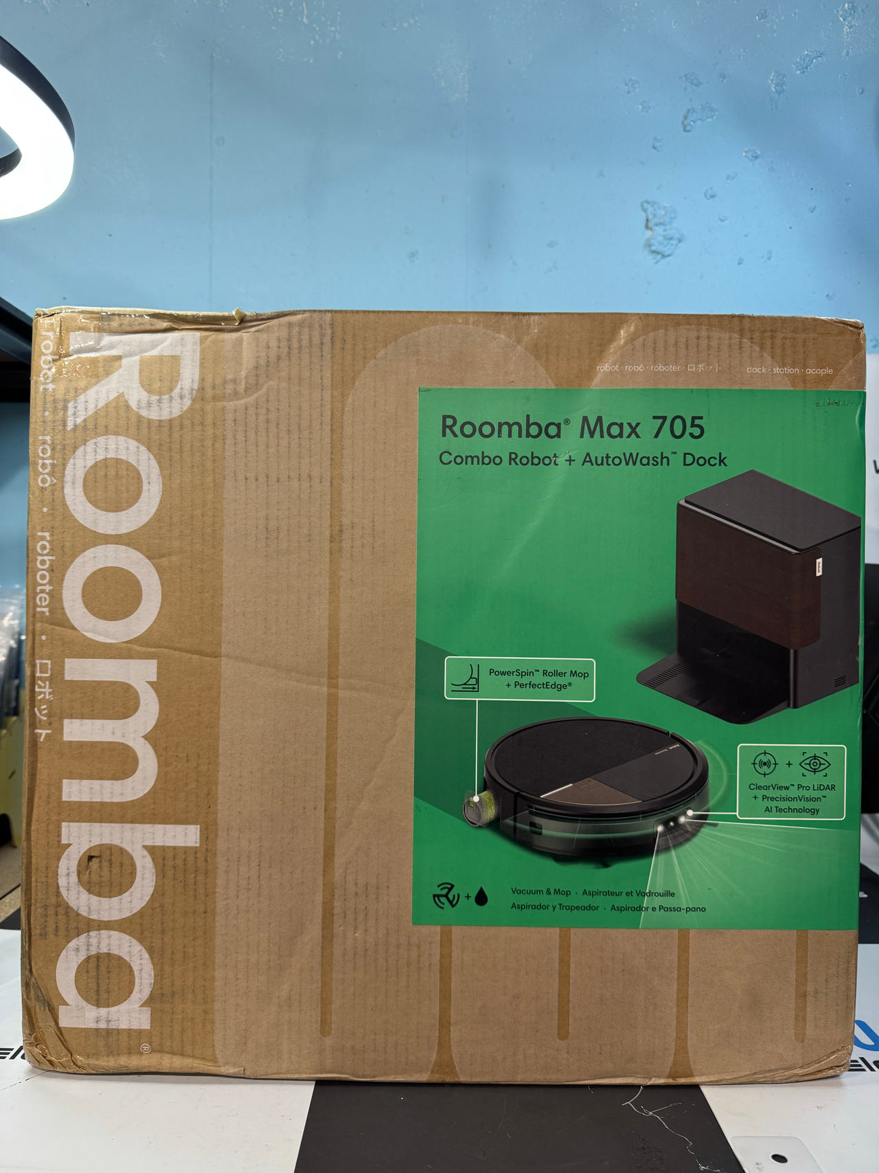 iRobot Roomba Max 705 Combo Robot Vacuum & Mop with AutoWash Dock (NEW SEALED)