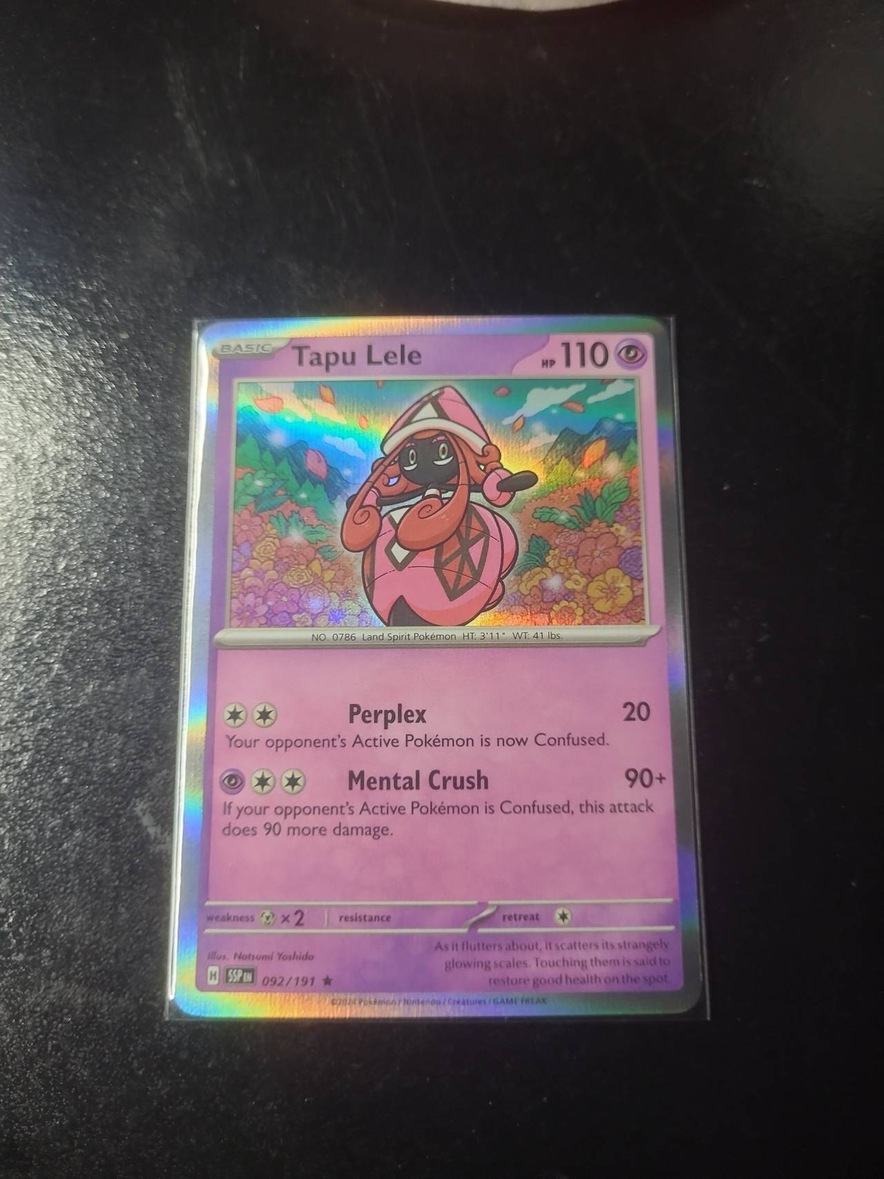 Pokémon TCG Tapu Lele Temporal Forces 092/191 Holo Rare